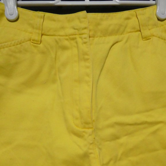 JONES NEW YORK SPORT | size 10 | Classic Yellow Denim Summer Shorts | Cotton - Picture 4 of 14